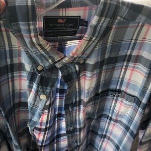 Vineyard Vines Slim Fit Tucker Plaid Shirt Size XL